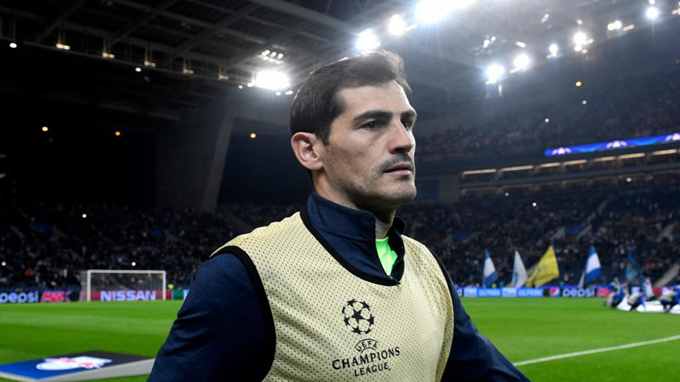 Casillas (36), en la previa de un partido del Oporto en la Champions...