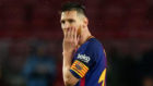 Lionel Messi, en el partido entre el Barcelona y el Sevilla