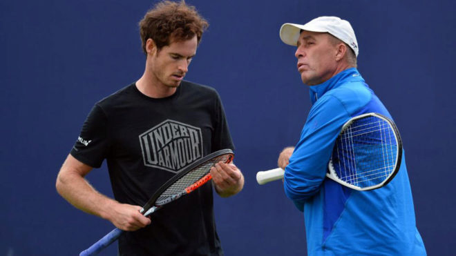 Andy Murray y su entrenador Ivan Lendl