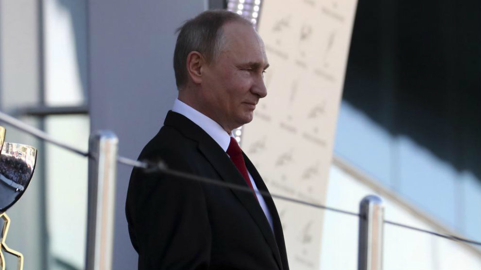 El Presidente Putin, en el Gran Premio de Rusia