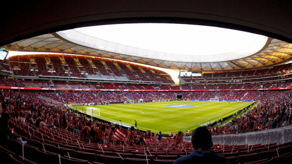 Imagen del Wanda Metropolitano instantes antes de su inauguracin...