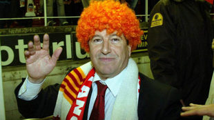 Jaume Ort con la peluca que hizo famosa.