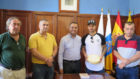 Vitolo en su visita al municipio de Santa Mara de Gua (Gran...