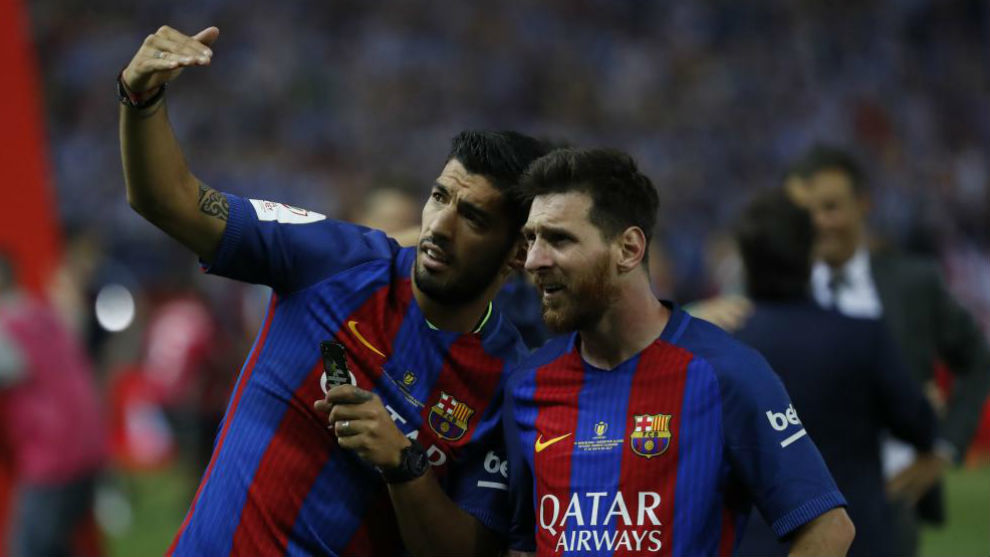 Luis Surez y Messi.