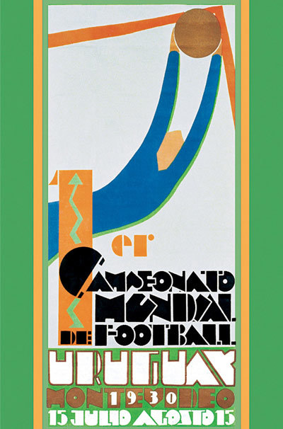 Poster Vintage Coupe Du Monde Uruguay 1930 – 50x70cm (neuf)