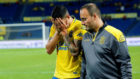 Vitolo (28) se retira llorando frente al Deportivo.
