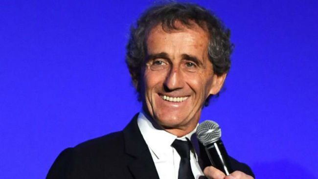 Alain Prost, asesor de Renault, en la gala de la FIA en Pars