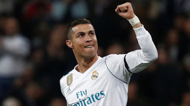 Cristiano Ronaldo celebra su gol al Borussia Dortmund.