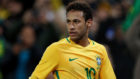 Neymar, en el amistoso de Brasil y Japn en Wembley