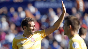 Stuani celebra un gol del Girona ante el Levante