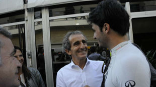 Alain Prost felicita a Carlos Sainz por su sptimo puesto en Austin