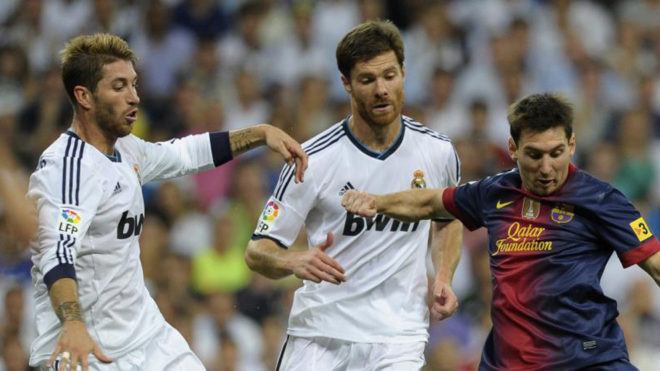 Ramos, Alonso y Messi, en 2012