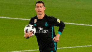 Cristiano celebra su gol al Al Jazira.