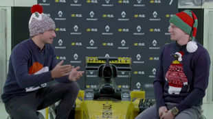Sainz y Hulkenberg en el mensaje de Navidad de Renault