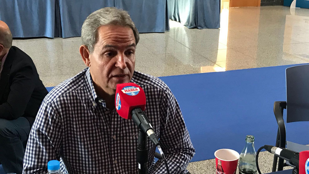 Nicols Ortega, vicepresidente de la UD Las Palmas, habla en Radio...