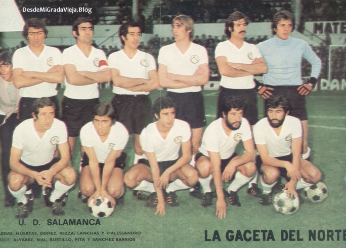 Once inicial del Salmanca en 1974