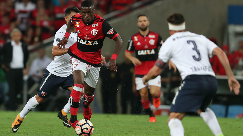 Vinicius en la vuelta de la final de la Copa Sudamericana