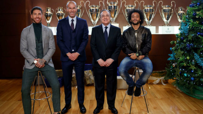 Ramos, Zidane, Florentino Prez y Marcelo.