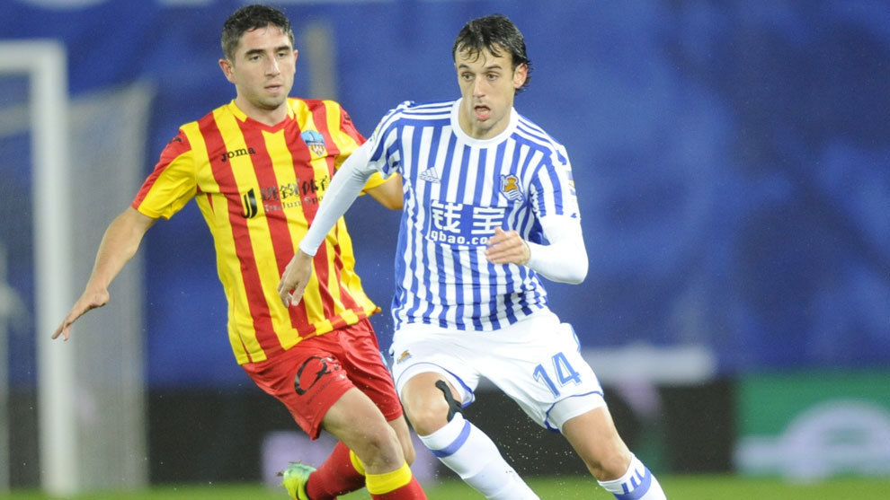 Rubn Pardo durante un partido ante el Lleida.