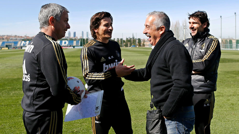 Preciado visit a Mourinho en Valdebebas en marzo de 2012