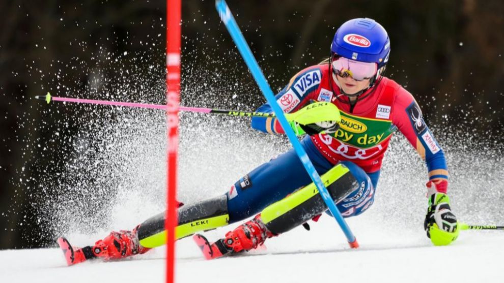 Mikaela Shiffrin ha logrado hoy en el slalom de Kranjska Gora su...