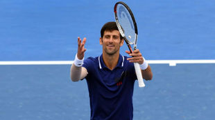 Novak Djokovic, durante su partido frente a Thiem.