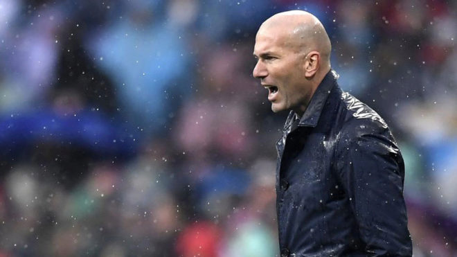 Zidane, durante el encuentro ante el Villarreal