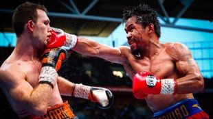 Manny Pacquiao golpea a su ltimo rival, Jeff Horn