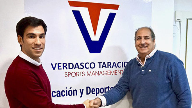 Hugo Taracido, socio fundador de VT Sports, y Luis Mediero, presidente...