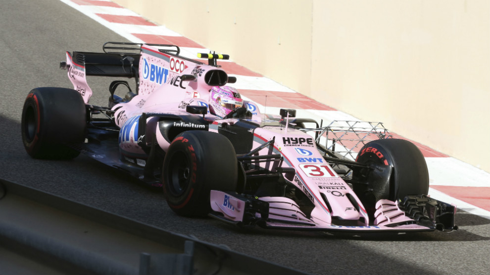 Esteban Ocon en su Force India