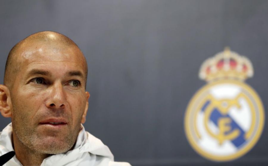 Zinedine Zidane durante una rueda de prensa
