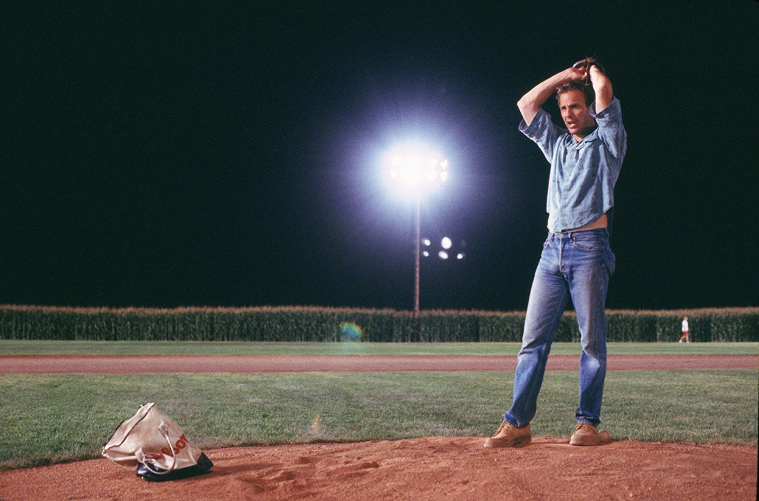 Kevin Costner en el mtico campo de bisbol de la pelcula &apos;Un...