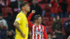 Torres celebra su gol contra Las Palmas.