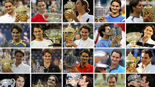 Los 20 ttulos de 'Grand Slam' de Federer