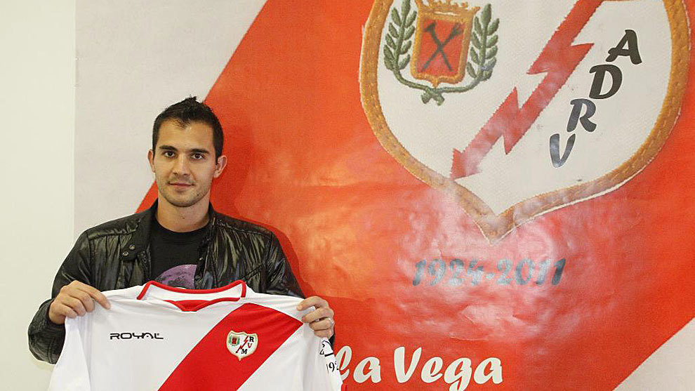 Armenteros, en su anterior presentacin como jugador del Rayo en 2012