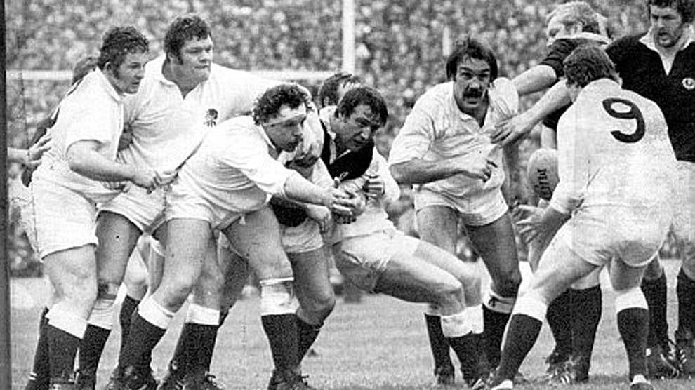 Imagen de la histrica victoria de Inglaterra en Murrayfield en 1980,...