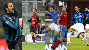 Pazzini, con el Inter, Milan, seleccin italiana y el Atalanta.