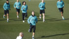 Cristiano Ronaldo, durante un entrenamiento del Real Madrid.