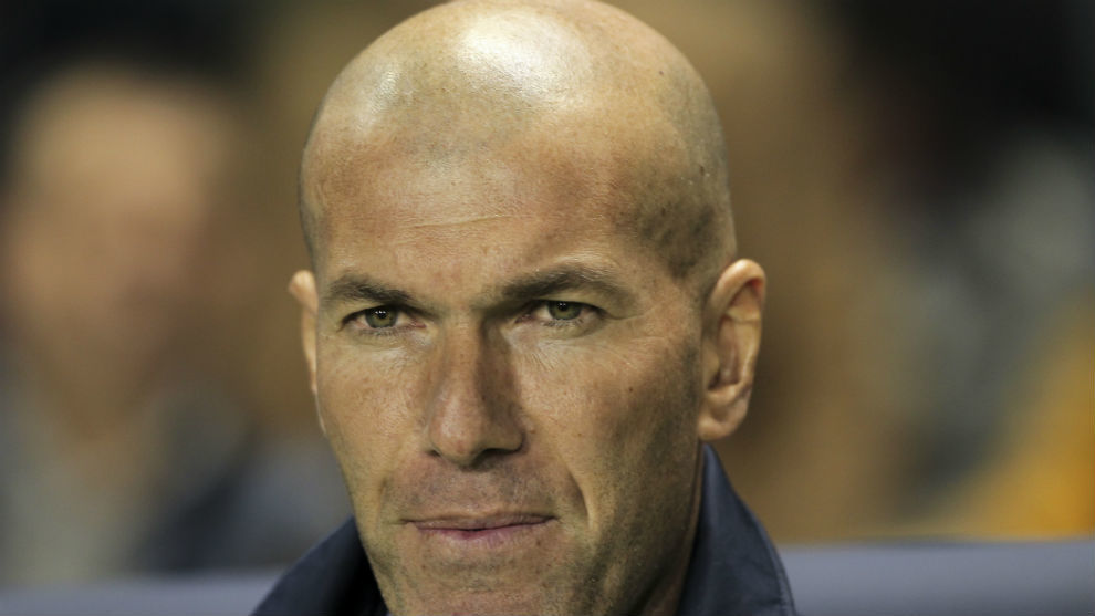 Zidane durante un partido con el Madrid