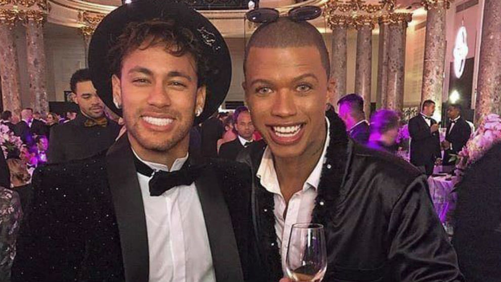 Neymar, el domingo en su fiesta.
