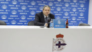 El presidente Tino Fernndez durante la rueda de prensa para...