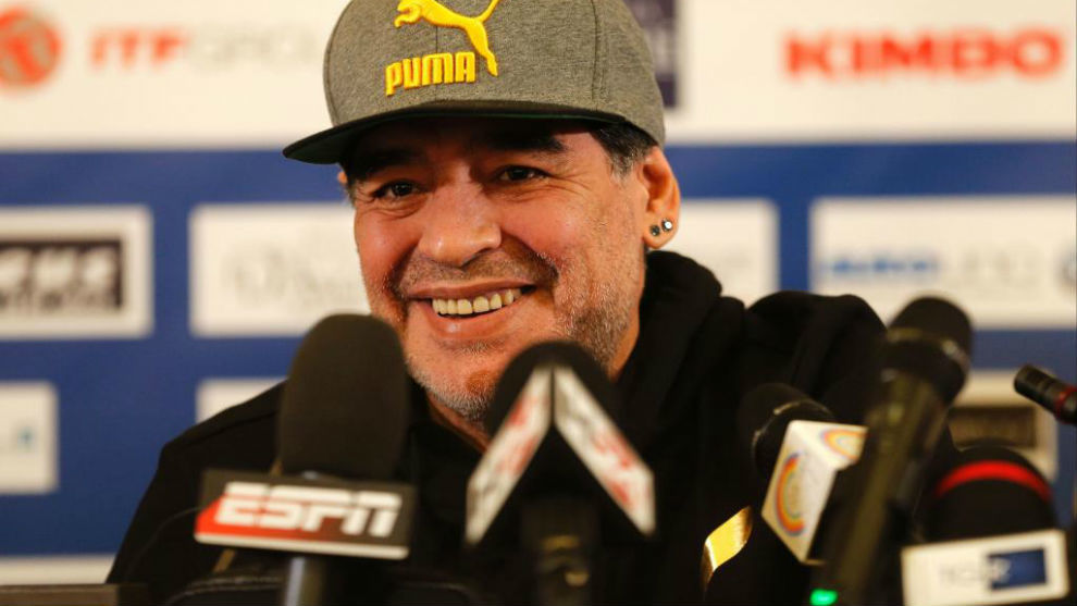 Maradona en una imagen de archivo.