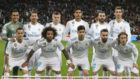 El once inicial del Real Madrid en el partido ante la Real Sociedad.