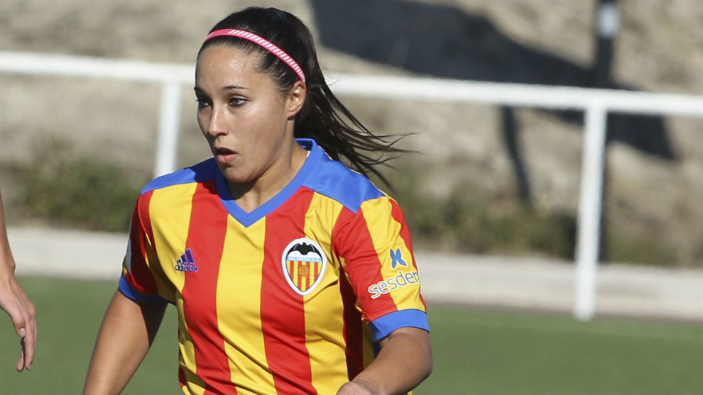 Mari Paz Vilas, durante un partido esta temporada.