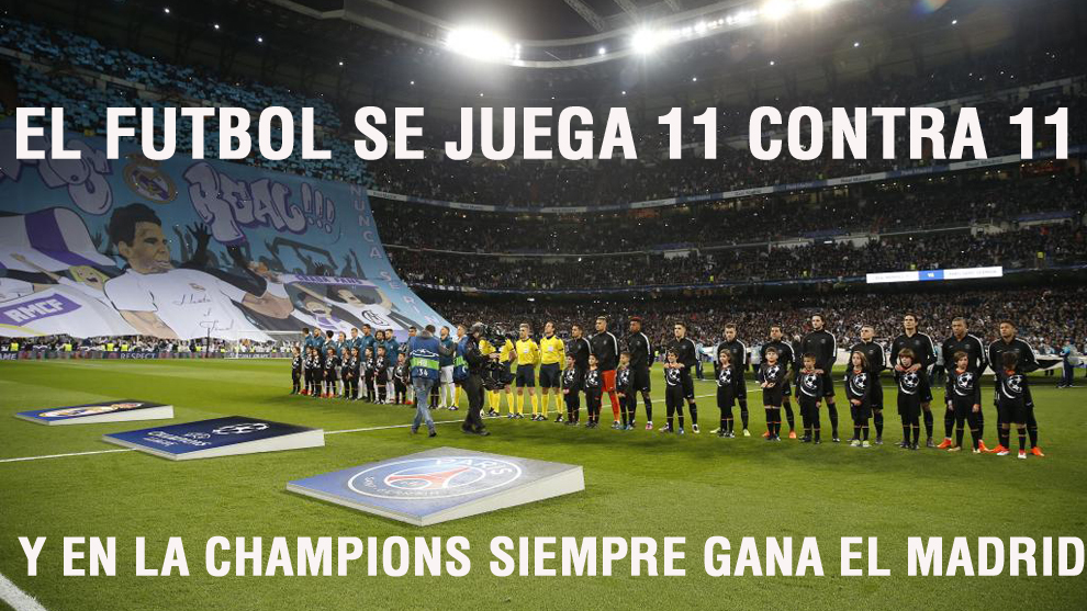 Football is 11 v 11, and in the Champions League, Madrid always win.
