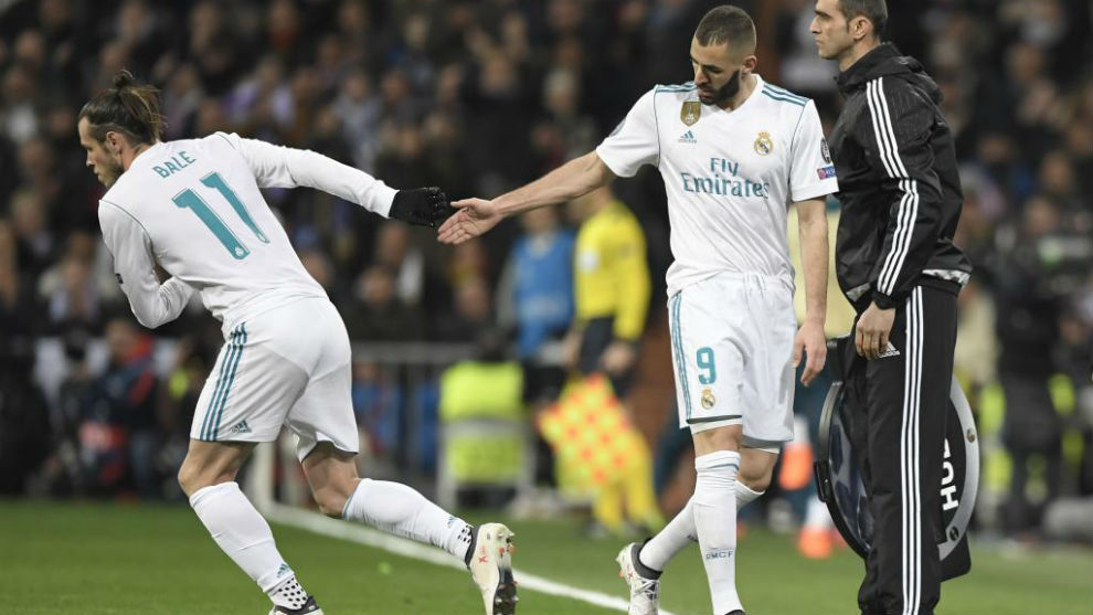 Bale entra por Benzema en el partido ante PSG
