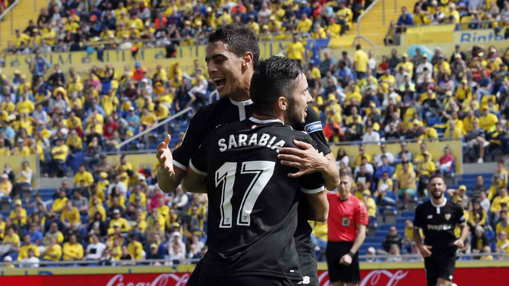 Ben Yedder (27) y Sarabia (25), autores de los goles del Sevilla en...