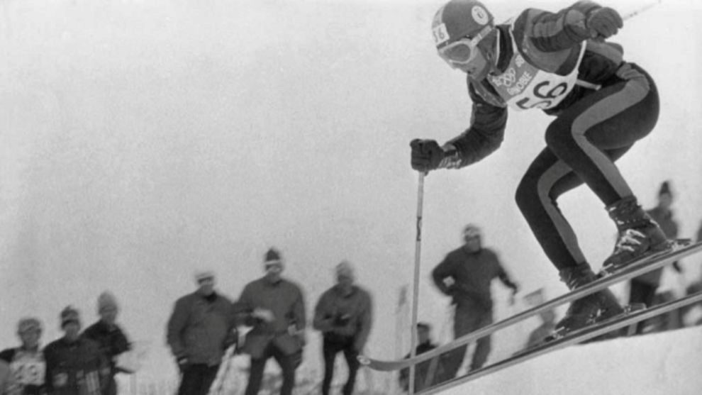 Grenoble descenso JJOO 1968. Antonio Campa en accin