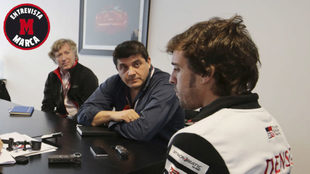 Fernando Alonso, entrevistado por Miguel Sanz.