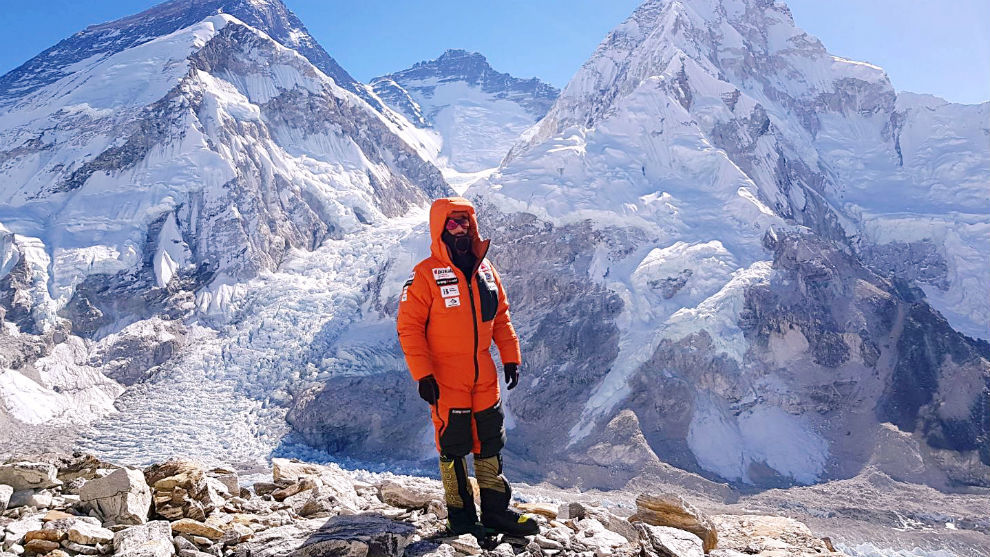 Alex Txikon en una imagen de archivo en el Everest.